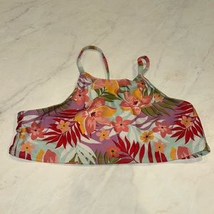 Swimsuit top floral 10-12